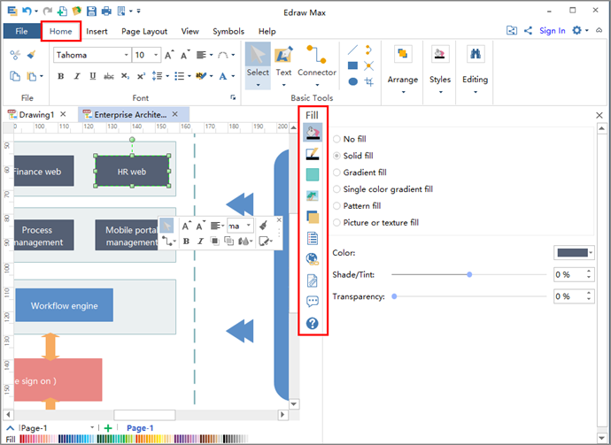 enterprise architecture diagram editing tools