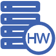Unternehmensstruktur Symbole HW Server