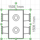 Show furniture dimension