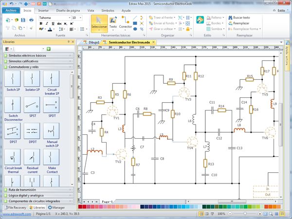 Software de esquemas eléctricos