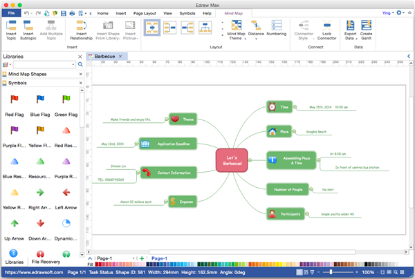 Mapas mentales alternativa de Visio