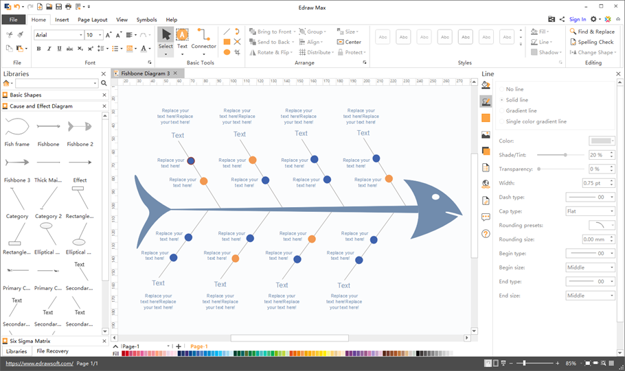 software per diagrammi a lisca di pesce