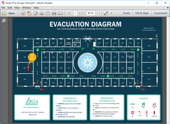 Evacuation Plan for PDF