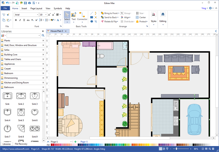 Logiciel de plan d'étage de maison en PDF