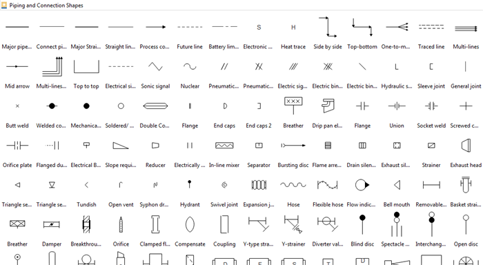 Piping and Connection Shapes