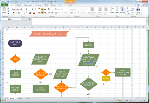 Creating Flow Charts In Excel