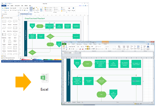 Export Flowchart to Excel