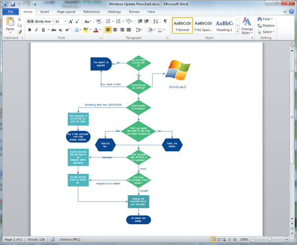 How To Create A Flowchart In Word With Shapes Or Smartart Gambaran