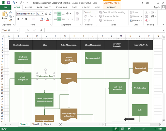 Excel Flowchart Template Free TUTORE ORG Master Of Documents