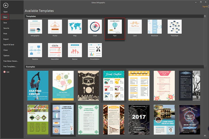 open food menu design page