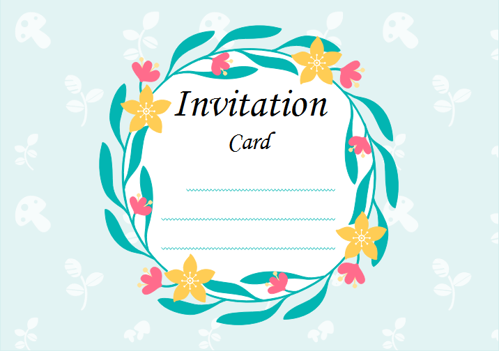 Modeles Gratuits De Carte D Invitation Vierges Pour Les Evenements