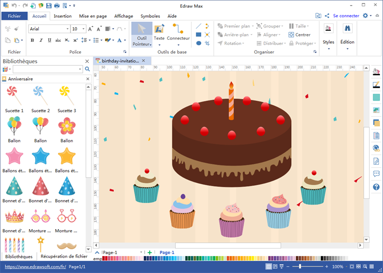 Edraw Max Logiciel De Diagramme Modeles De Carte D Invitation D