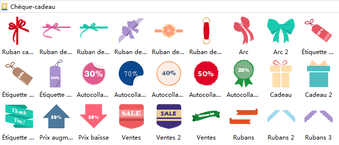 Formes vectorielles gratuites de chèque-cadeau 