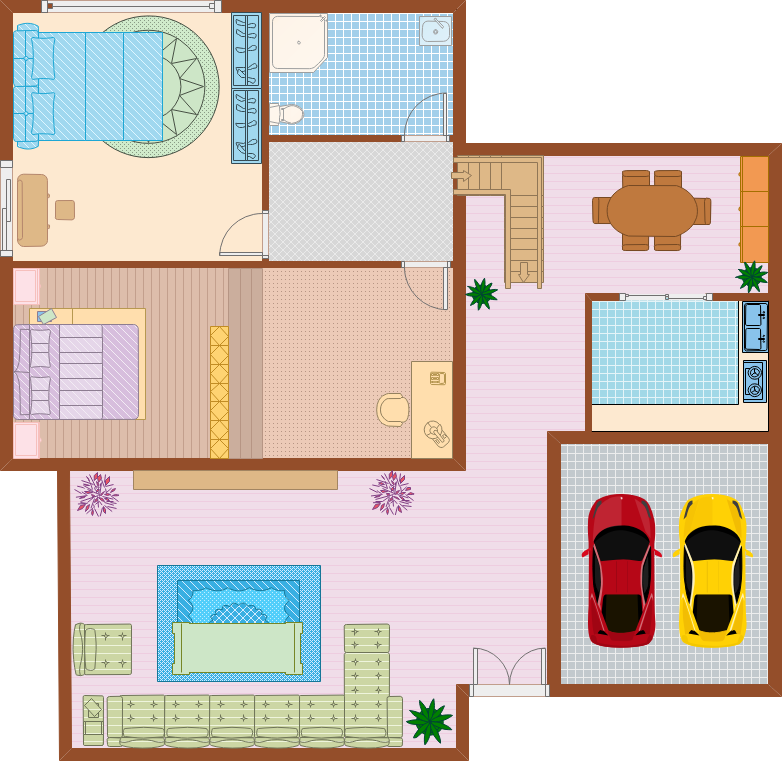 Exemple de plan de maison 2D