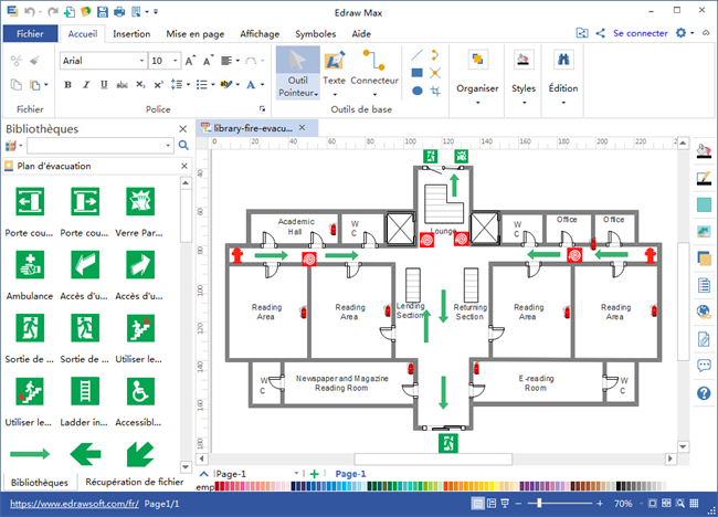 logiciel de plan d'évacuation