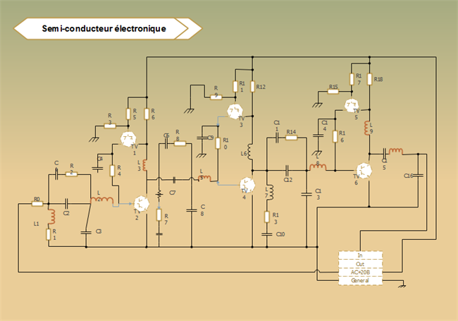 exemple de dessin schéma électrique - transformateur