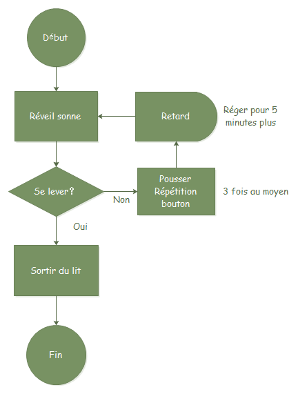 Exemple de diagramme de flux de programme