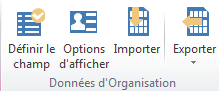 Données de faire un organigramme