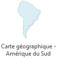 carte géographique - Amérique du sud