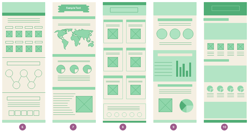 Modèles de mise en page d'infographie 2