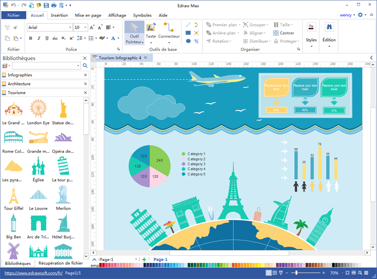 logiciel d'infographie du tourisme