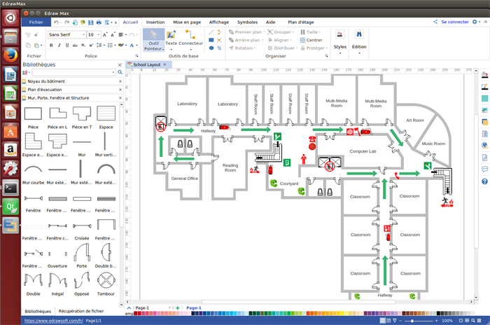 logiciel de plan d'évacuation d'incendie pour Linux