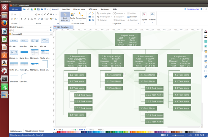 Logiciel pour le conception de WBS sous Linux