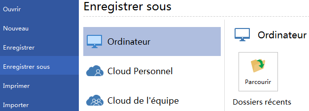 enregistrer l'organigramme