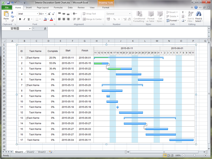 How To Create A Timeline Chart In Excel 2010