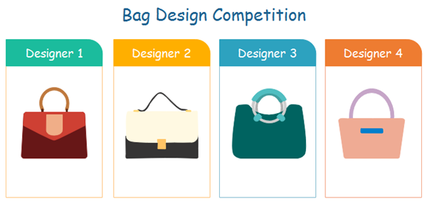 Enumerate designers' bags