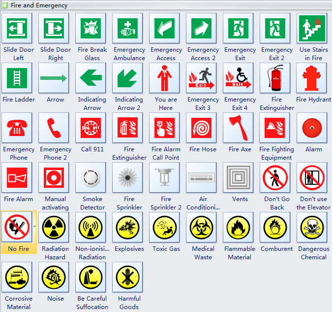 Use Free And Editable Symbols To Design Emergency Safety Signs