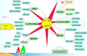 自我分析头脑风暴图