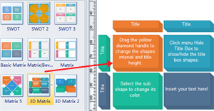 Drag a SWOT Matrix Shape