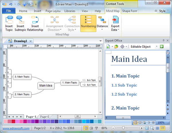 Exportar Datos de Mapas Mentales a MS Word