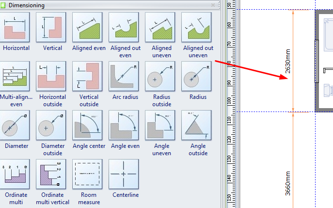 Dimensioning library