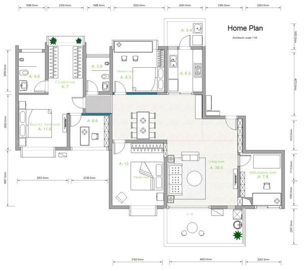  House  Plan  Example 