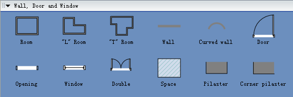 Symbols For Building Plan Wall Door And Window