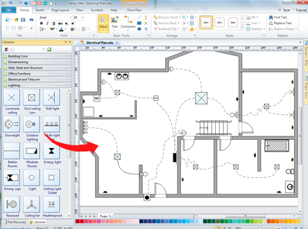 Home Wiring Plan Software - Making Wiring Plans Easily