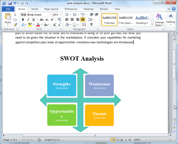 SWOT分析 Word
