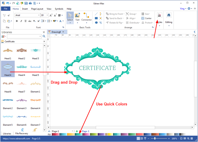 Edit Certificate Elements