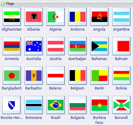 Flags Of The World Chart Printable