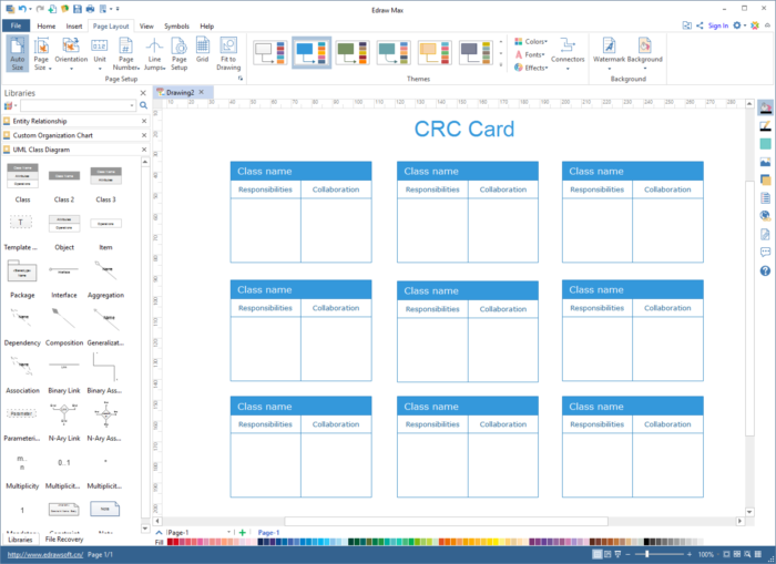 CRC card software