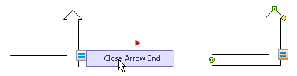 close arrow transmission path