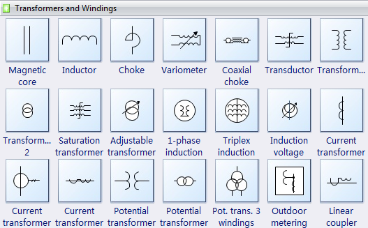 Electrical Transformer Symbols icon converter wiring diagram 