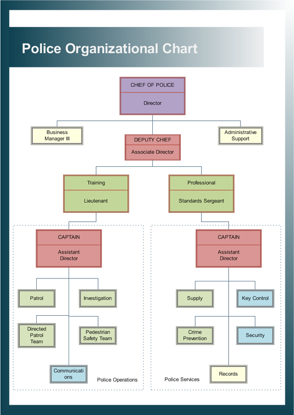 Police Department Organizational Chart