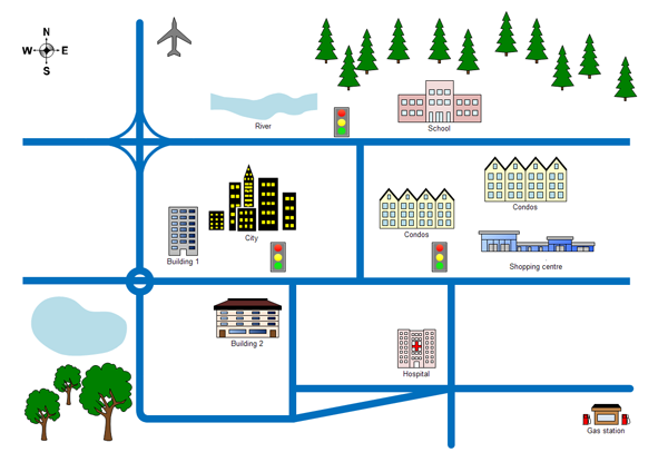 Carte directionnelle 2D