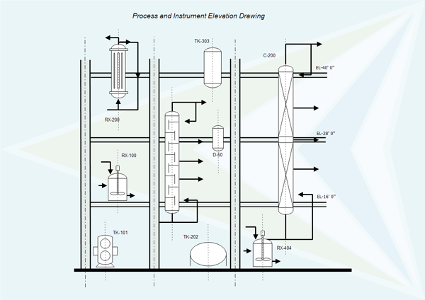 P&ID Elevation Drawing Example