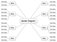 >Diagrama de araña