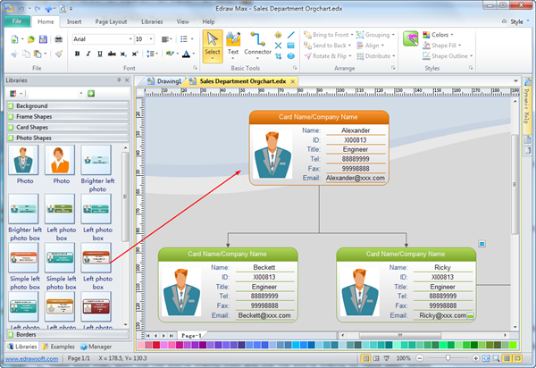 How To Draw Organization Chart In Powerpoint