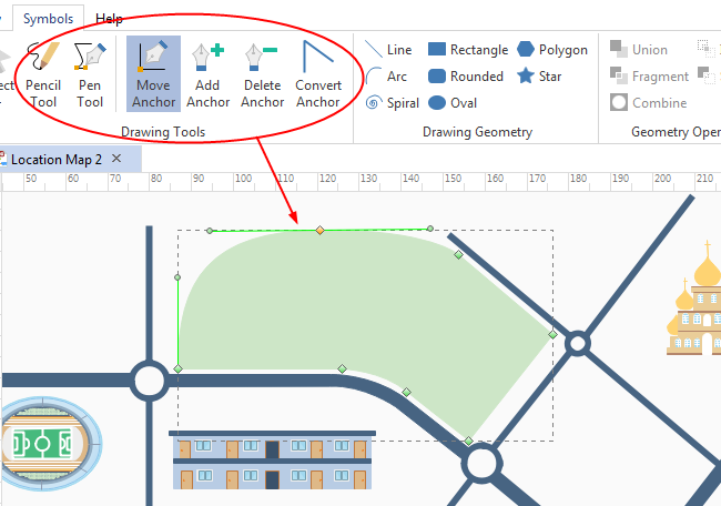 Add Location Map Shapes